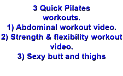 3 Quick pilates workout videos