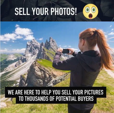 Click here for more details on, Earn money by selling your photos